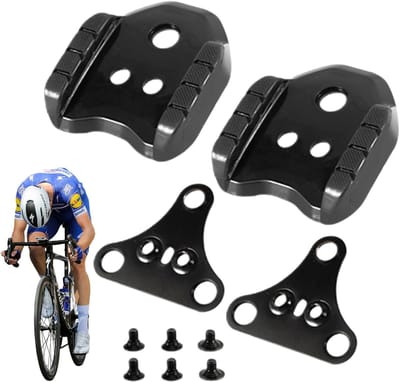 Dailygoods - 2 Stuks Fietsschoenplaatjes Adapter Quick Release Fiets Fietsen Schoen Schoenplaatjes Covers Racefiets Schoen Cleat Adapters Fiets Spd Schoenplaatjes Adapter Schoenplaten voor Clipless Pedaal en