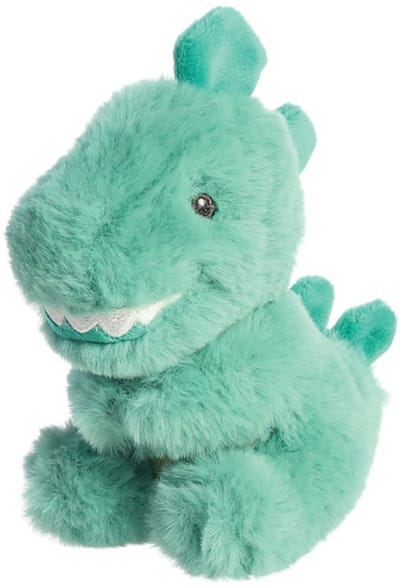 Draak Ryker | ebba Baby Eco | Aurora | Knuffels | Groen Turqoise | Speciaal voor Baby's | Rammelaar | Dragon | 15 cm