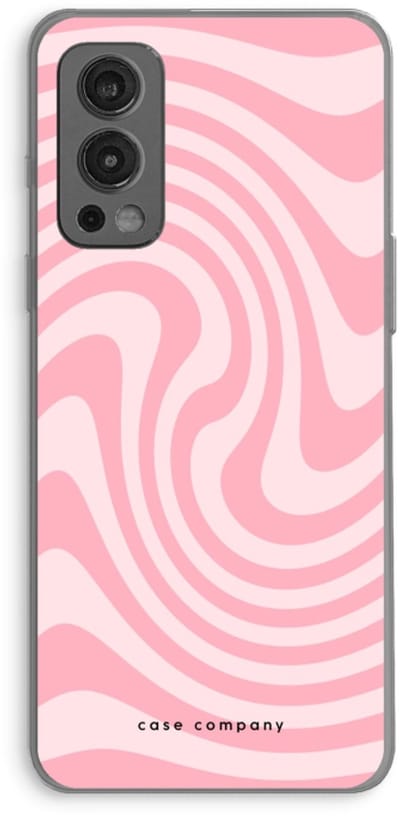 Case Company® - Hoesje geschikt voor OnePlus Nord 2 5G hoesje - Swirl Roos - Soft Cover Telefoonhoesje - Bescherming aan alle Kanten en Schermrand