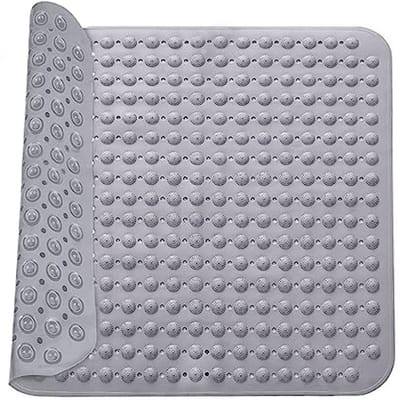 Antislip Douchemat 48x48 cm met Zuignappen - Ideaal voor Sauna en Doucheruimtes