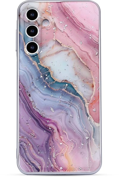 Casemania Hoesje Geschikt voor Samsung Galaxy A26 - Roze - Marmer Back Cover