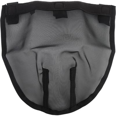 Couvre-nez en maille pour cheval Nylon Respirant Confort Amélioré Protection du visage Réglable Filet de nez pour cheval M(for 4-6.5kg) gray