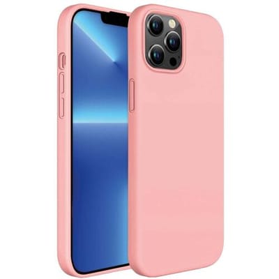 ShieldCase telefoonhoesje geschikt voor Apple iPhone 13 Pro silicone case - roze - Siliconen hoesje - Shockproof case hoesje - Backcover case