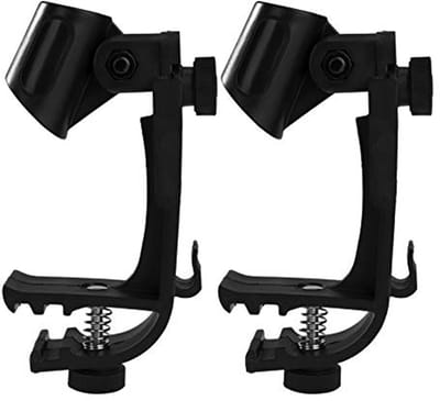 Verstelbare Microfoonclips voor Drum- en Percussie-instrumenten - Praktische en Schokbestendige Microfoonhouder 1 Paar