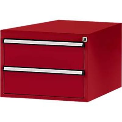 Manuflex onderbouw met schuifladen, voor werkbank Profi diepte 700 mm, robijnrood