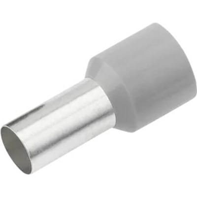 Cimco 187227 Adereindhulzen 4 mm² Deels geïsoleerd Grijs 100 stuk(s)