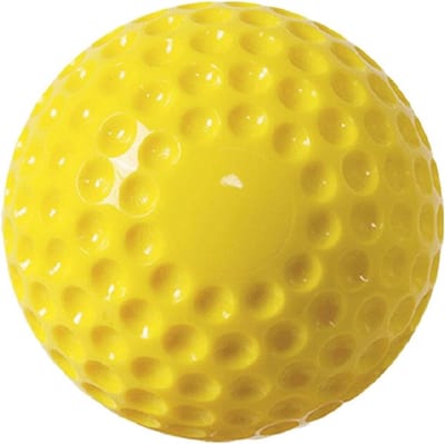 Honkbal Trainingsballen - Speelballen Recreatief - Slaan en Vangen - Hoogwaardig PU Materiaal - 9 of 12 inch - Geel