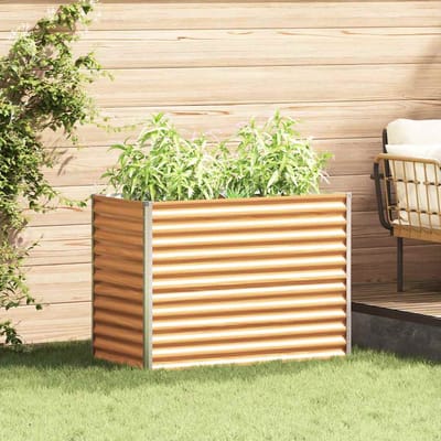 vidaXL - Verhoogde - plantenbak - Lichtbruin - 98 - x - 50 - x - 68 - cm