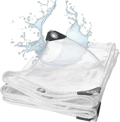 Waterdicht zeil - Transparant dekzeil - Outdoor bescherming - Stofdicht materiaal - 2m x 4m - Transparant