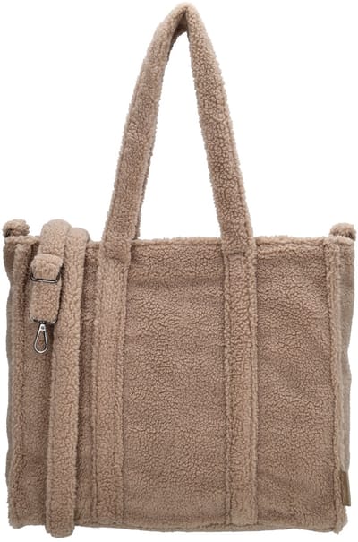Beagles Lugo Schoudertas Dames - Handtas met verstelbare en afneembare schouderband - Tas van Nylon en Polyester met ritssluiting - Taupe