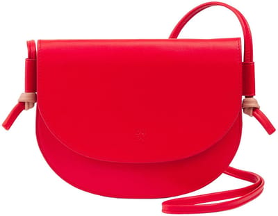 DuDu Luxe Lederen Schoudertas - Crossbody Listonoszka - Medium - Natuurlijk Leer - 2 Hoofdvakken - Met Organizer - Magneetsluiting