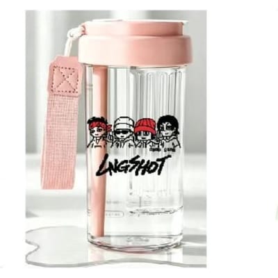 Tasse à infusion avec paille ApopGong × Lngshot - 600 ml, exclusive 4SHOVILLE Pink white
