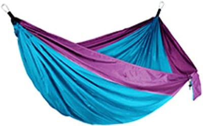 Outdoor Hangmat - Reishangmat Lichtgewicht - Kamperen Wandelen - Boomvriendelijke Riemen - 270x140 cm - Tweekleurig
