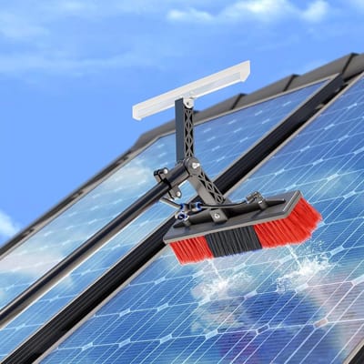 Telescopische Wasborstel - Reinigingsstok - Hoge Oppervlakken Reinigen - Versterkt Aluminium - Tot 10.8 Meter