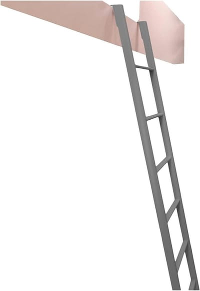 Stapelbedladder - Ladder camper - Veilig klimmen - Bredere treden - 4-7 treden - Zilver
