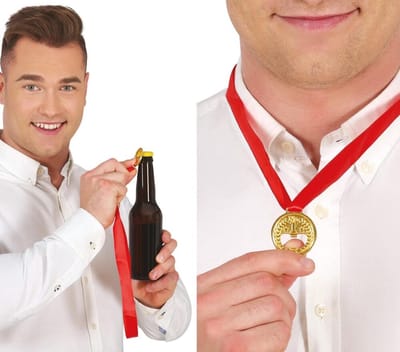 Medaille met bieropener - Goud