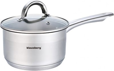Steelpan met deksel - sauspan – kookpan - 18 cm – 2.1 liter