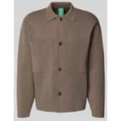 Gebreid jack met knoopsluiting