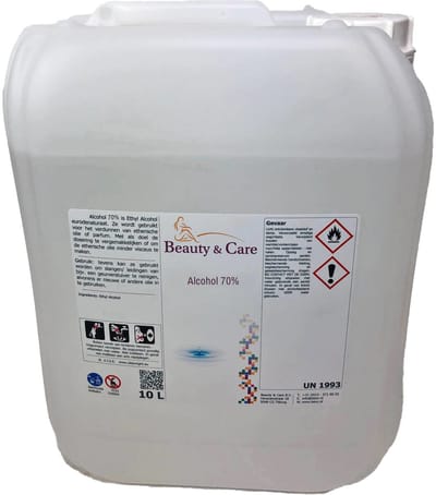 Alcohol 70% - Beauty & Care - 10 L. new