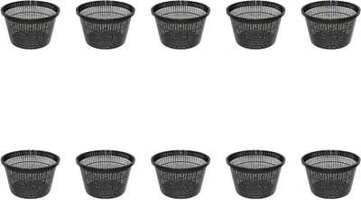 Plantenpot Vijvermand - Wortelcontainer Gaas - Waterplanten Kweken - Mesh Net Structuur - 21.7 cm Rond - Zwart