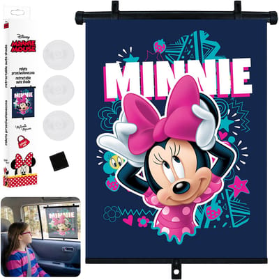 DISNEY Minnie Mouse Jaloezie, zonwering voor de auto, zonneklep 36x45 cm
