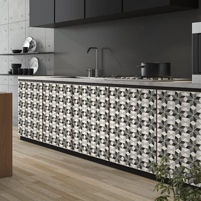Decoratieve meubelstickers - 60 authentieke Raviera cementtegel meubelstickers - 60 stickers 20x20cm