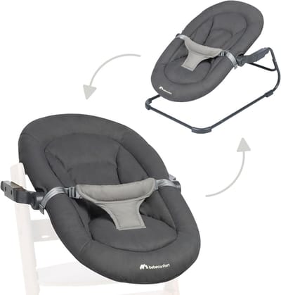2-in-1 Baby Wipstoel voor Baby's van 0-6 Maanden - Ultra Gevoerd en Veilig met Aanpasbare Ligstanden