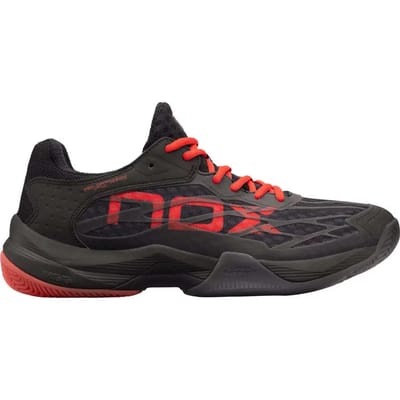 Nox AT10 Lux Heren - Sportschoenen - Padel - Smashcourt - Black/Red