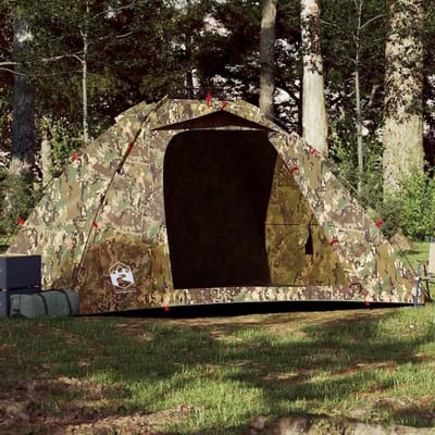 Pop-up Vistent - Kampeertent Vis - Outdoor Bescherming - Onmiddellijke Montage - 4-persoons 262x254x172 cm - Groen