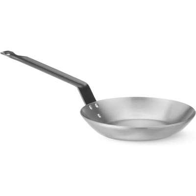 HENDI Koekenpan - koolstofstaal - voor bakken - diameter 22 cm, hoogte 10 cm - inductie en oven