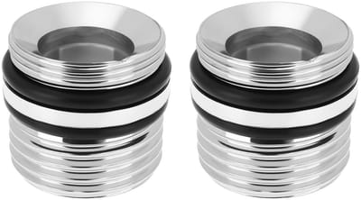 Dailygoods- Slangconnector Set van 2 - 20mm/1/2" Draad - Roestvrij Staal - Afdichtingsring - Eenvoudige Installatie - Duurzaam Ontwerp - Slangaansluiting