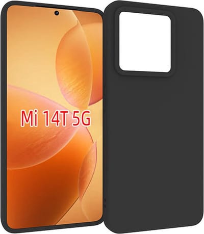 MobyDefend Hoesje - Geschikt voor Xiaomi 14T - TPU Backcover - Mat Zwart