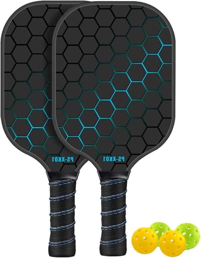 Pickleball Set - Peddelset Rackets - Buitenspelen - Glasvezel Materiaal - 40 x 20 x 1.6 cm - Niet gespecificeerd