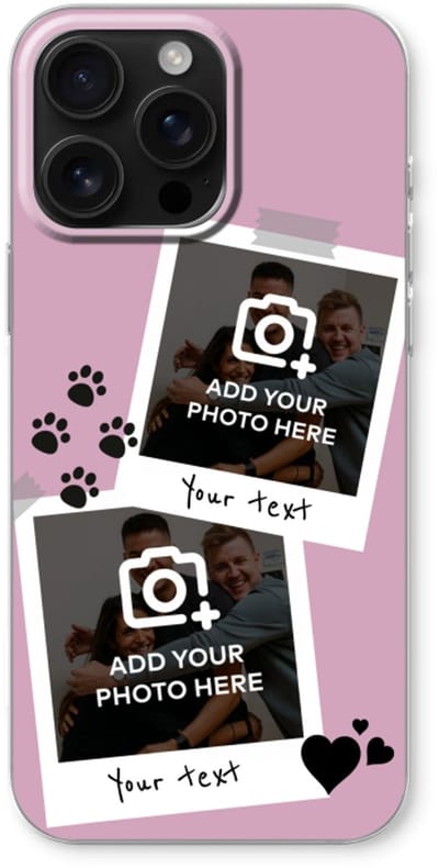 Gepersonaliseerd - Case Company® - Hoesje geschikt voor iPhone 16 Pro Max hoesje - Polaroid N°4 - Soft Cover Telefoonhoesje - Bescherming aan alle Kanten en Schermrand