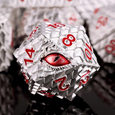 Metalen Dobbelstenen Set 7 Stuks voor Dungeons and Dragons RPG Spellen
