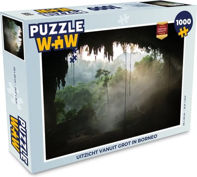 Puzzel Uitzicht vanuit grot in Borneo - Legpuzzel - Puzzel 1000 stukjes volwassenen