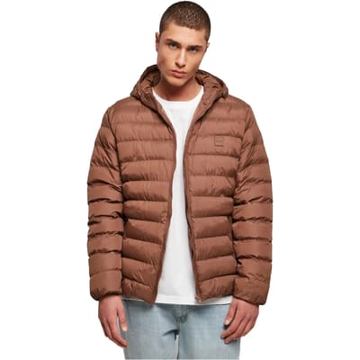 Urban Classics - Basic Bubble Gewatteerd jack - M - Bruin