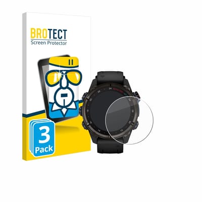 BROTECT - Glas Screenprotector voor Garmin Descent Mk3i (43 mm) - Gehard Beschermglas 9H 3 Stuks