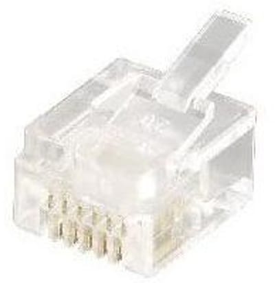 Equip 121131 kabel-connector RJ-12 (6P6C) Transparant