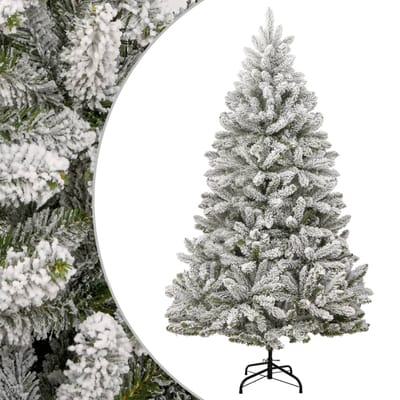 vidaXL - Kunstkerstboom - met - scharnieren - en - sneeuw - 270 - cm