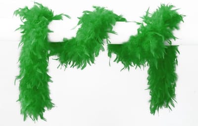8714438266755 maak< Groene Veren Boa - Wilbers & Wilbers - 180 cm - 65 Gram - Boa Verkleedaccessoire - Carnaval & Feest