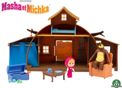 Maison de Michka - GPTOYS - MASHA & MICHKA - MHA22 - 2 beeldjes inbegrepen + 15 accessoires - Vanaf 3 jaar