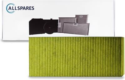 AllSpares CleanAir Plus Koolstoffilter voor afzuigkappen geschikt voor Bosch 11018621 - 11034172 - DSZ4681 en Siemens LZ46810 (454x194x50mm)