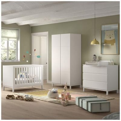 Jaxx 3-delige babykamer Eva White unisex