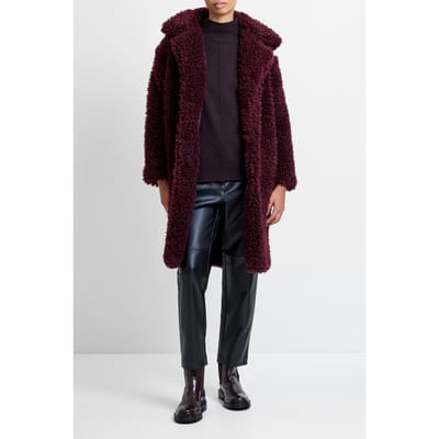 French Connection Boucle Peak L Burgundy Red Maat: XS | Winterjassen Outlet | Dames | Bordeaux
