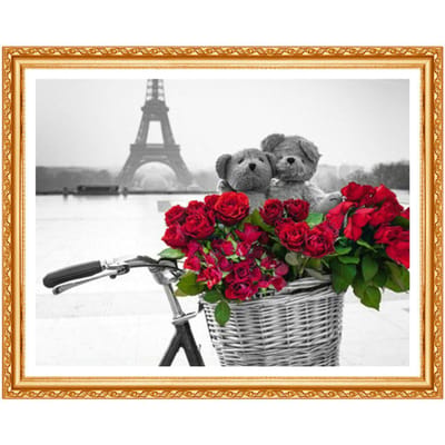 5D Diamond Bead Work Borduurbloemen DIY Hobby Rose Diamond Painting Fabrieksverkoop Home Decor Gift 20X30CM gray