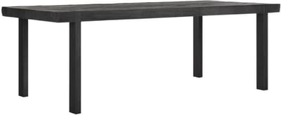 24Designs Timeless Eettafel Beam - B100 X L225 X H78 Cm - Teakhout Zwart