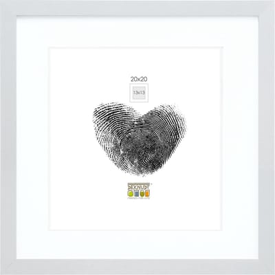 Deknudt Frames fotolijst - zilver met passe-partout - 13x13 / 20x20 cm