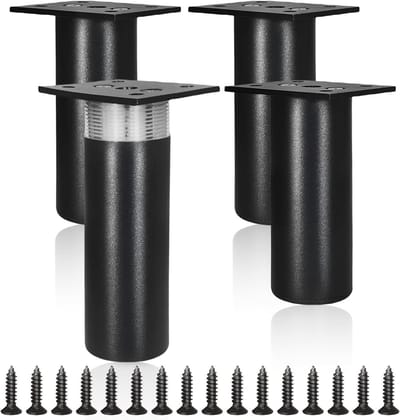 Meubelpoten - Onderstel Tafel - Meubels Maken - Industriële Stijl - Set van 4 - Zwart