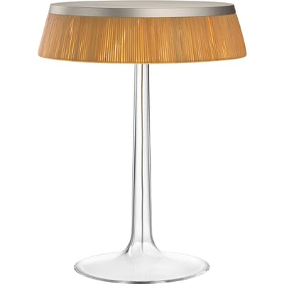 Flos - Bon Jour tafellamp - rotan - chroom mat - bruin